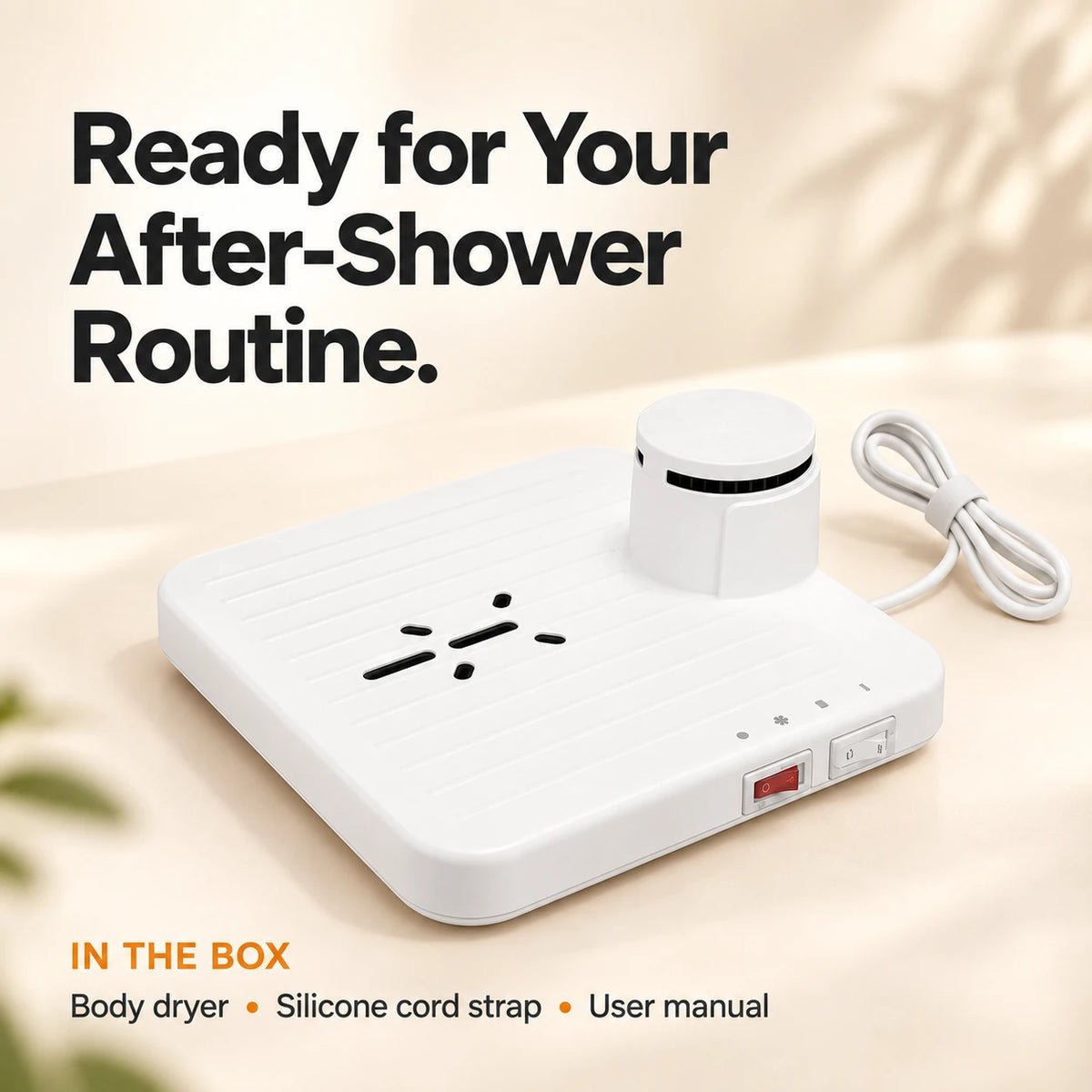 9708B Step-On After-Shower Body Dryer – Warm & Cool Air, 2 Speeds
