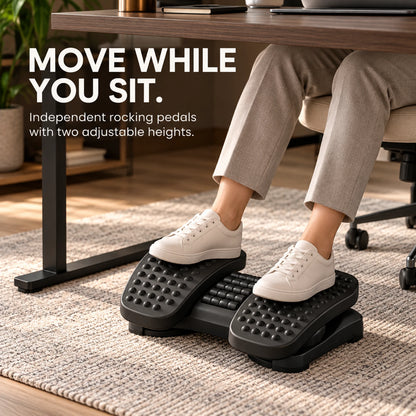 F50 Ergonomic Rocking Footrest – Independent Pedals & Dual Heights