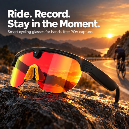 G5Max Smart Cycling Camera Glasses – 8MP, 1080P & Open-Ear Audio