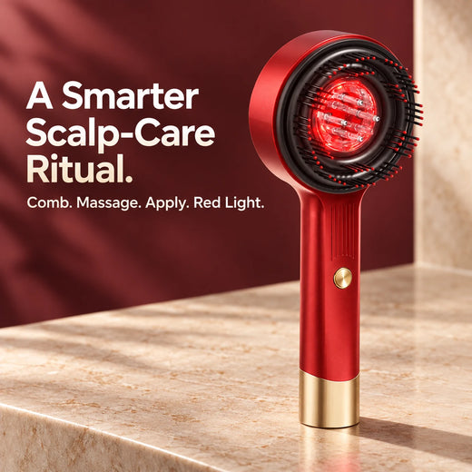 4-in-1 Red Light Scalp Massage & Serum Applicator Brush