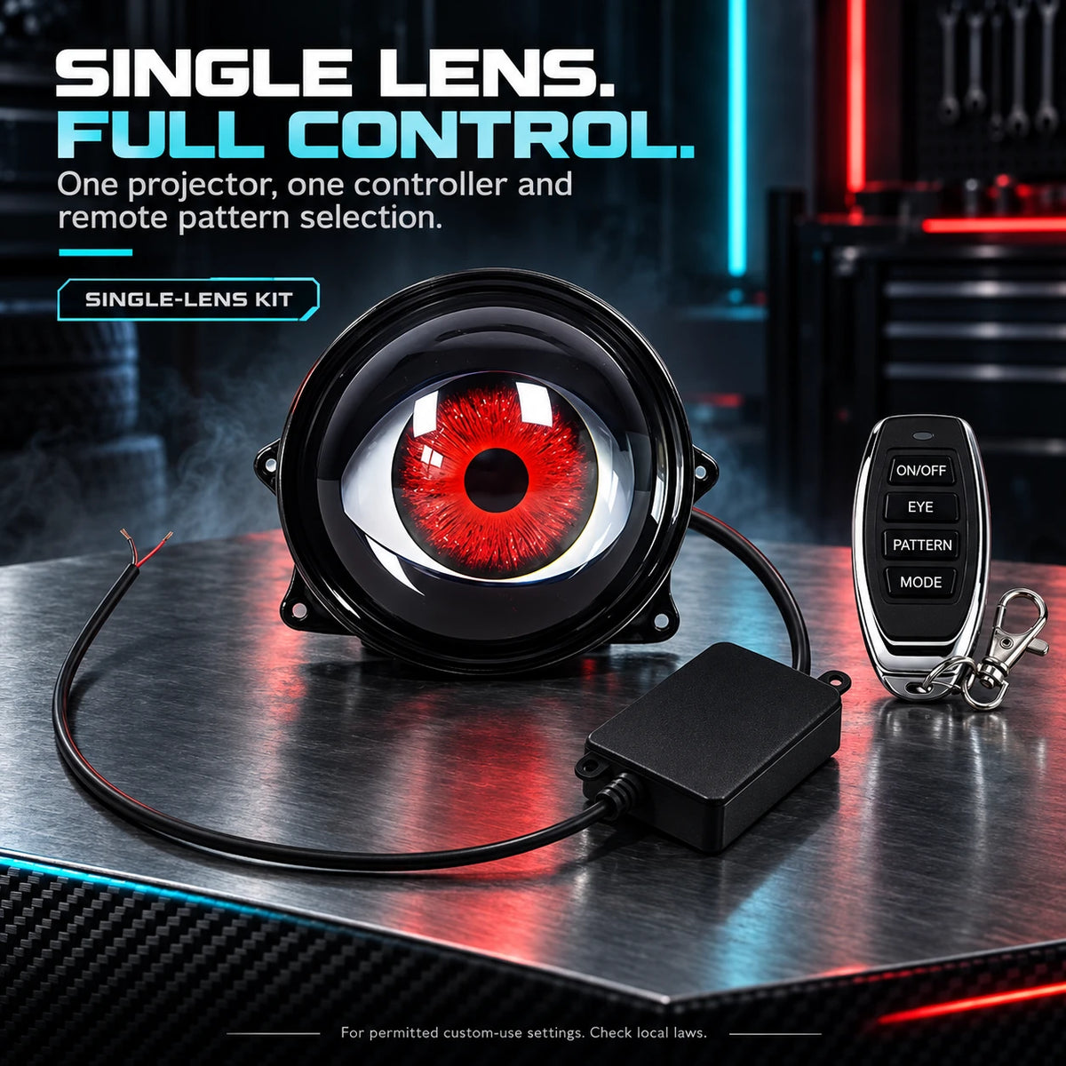 Remote-Controlled Dynamic Eye Projector Accent Light Kit