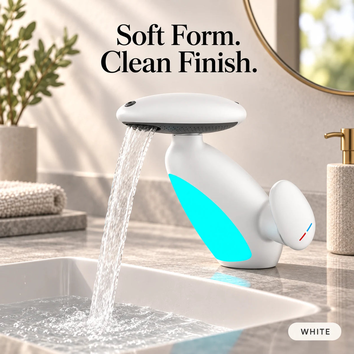 Penguin-Inspired Pull-Out Basin Faucet