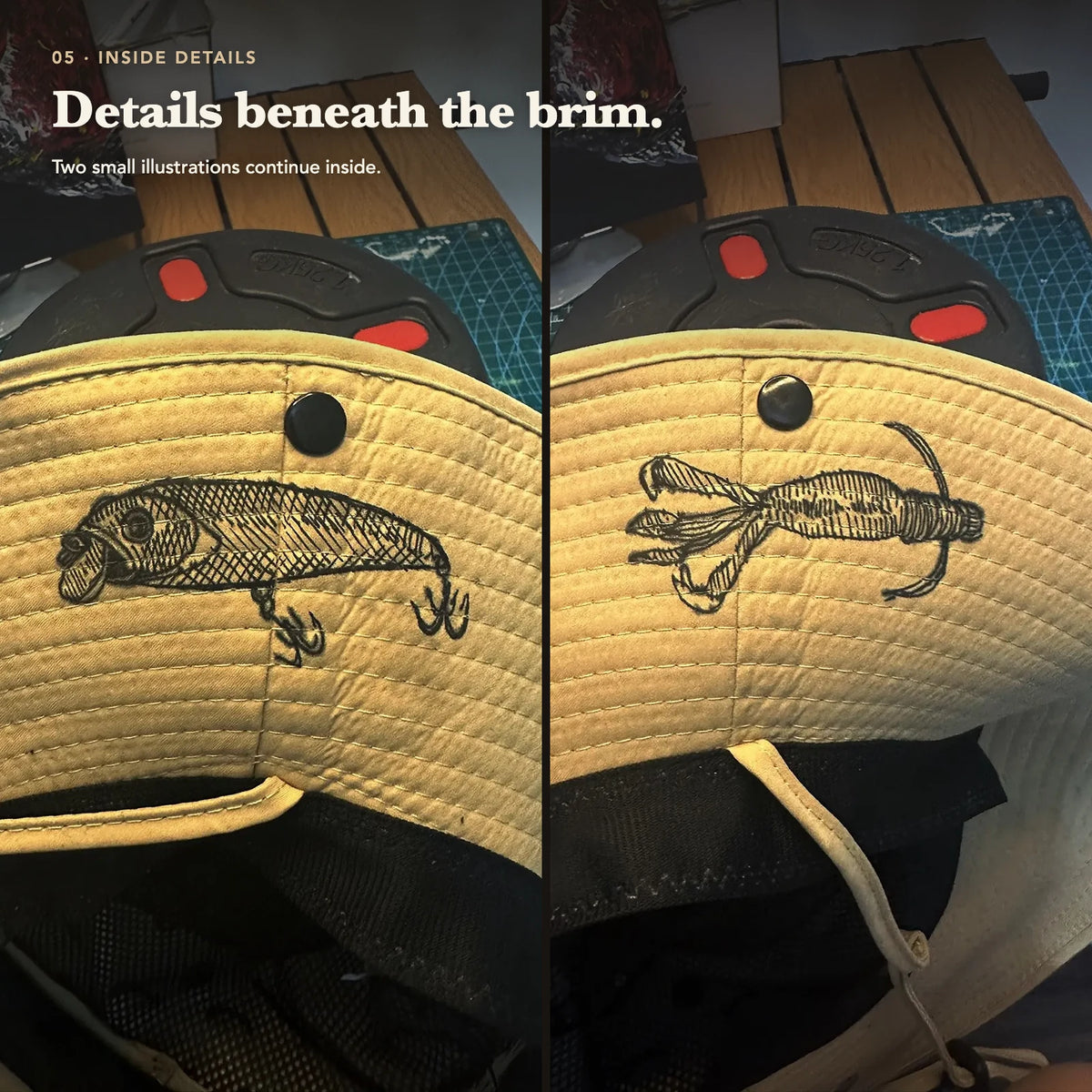 Hand-Painted Fish Hat