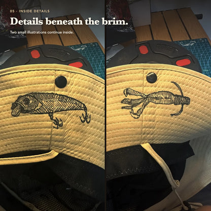 Hand-Painted Fish Hat