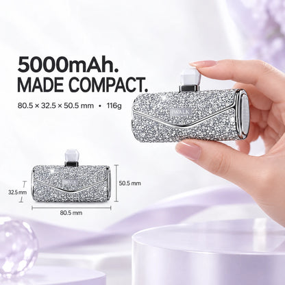 iWALK LinkPod 5000S Sparkly USB-C Portable Charger – 5000mAh, 22.5W