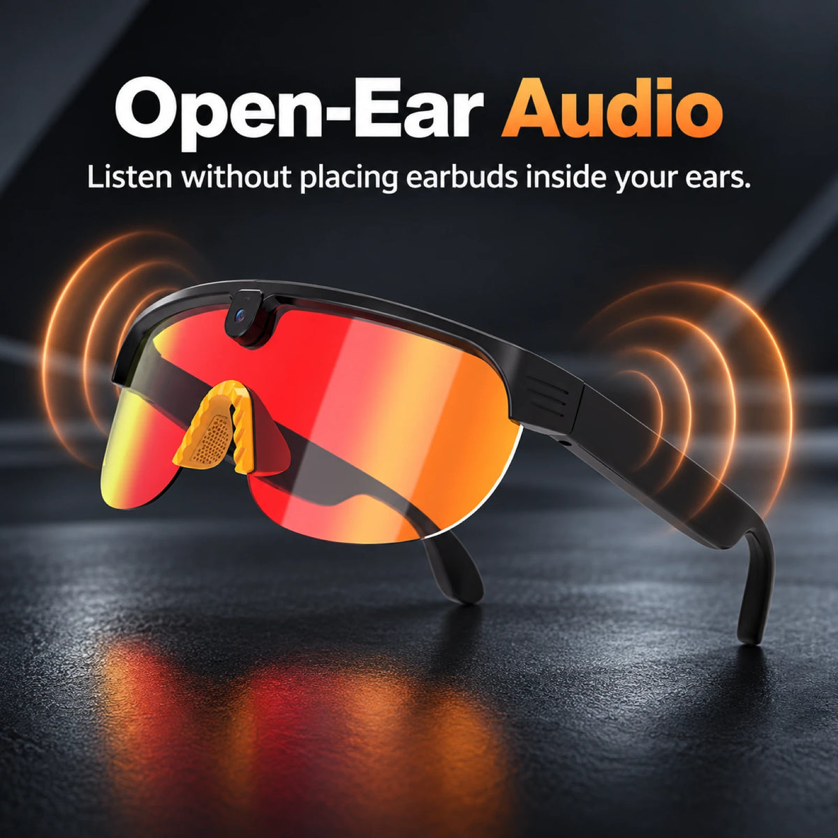 G5Max Smart Cycling Camera Glasses – 8MP, 1080P & Open-Ear Audio