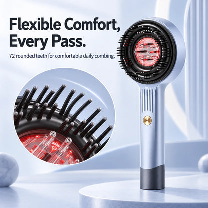 4-in-1 Red Light Scalp Massage & Serum Applicator Brush