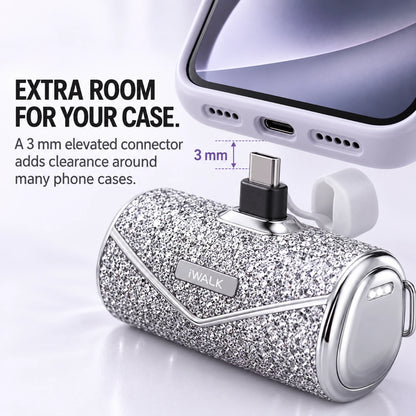 iWALK LinkPod 5000S Sparkly USB-C Portable Charger – 5000mAh, 22.5W