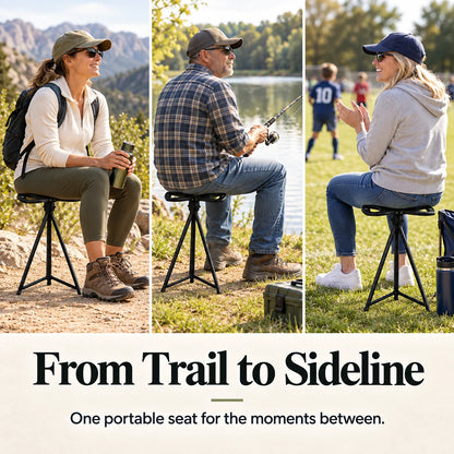 2-in-1 Walking Stick & Portable Stool