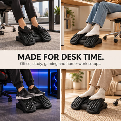 F50 Ergonomic Rocking Footrest – Independent Pedals & Dual Heights