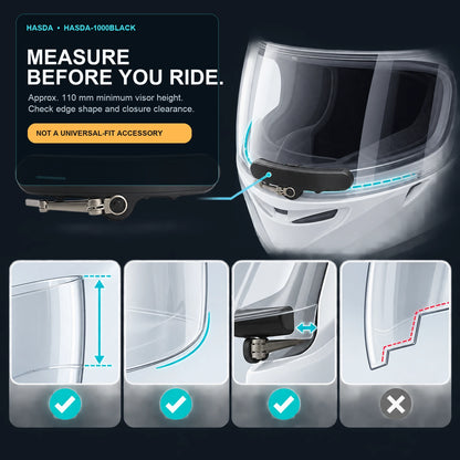 HASDA Rechargeable Helmet Visor Wiper