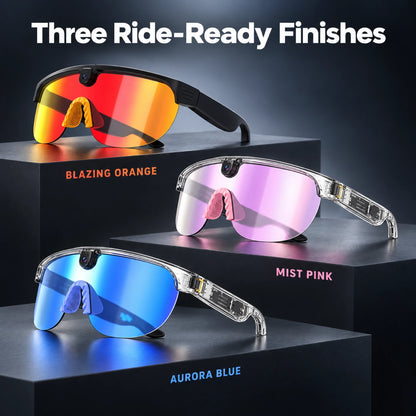 G5Max Smart Cycling Camera Glasses – 8MP, 1080P & Open-Ear Audio