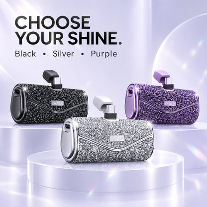 iWALK LinkPod 5000S Sparkly USB-C Portable Charger – 5000mAh, 22.5W