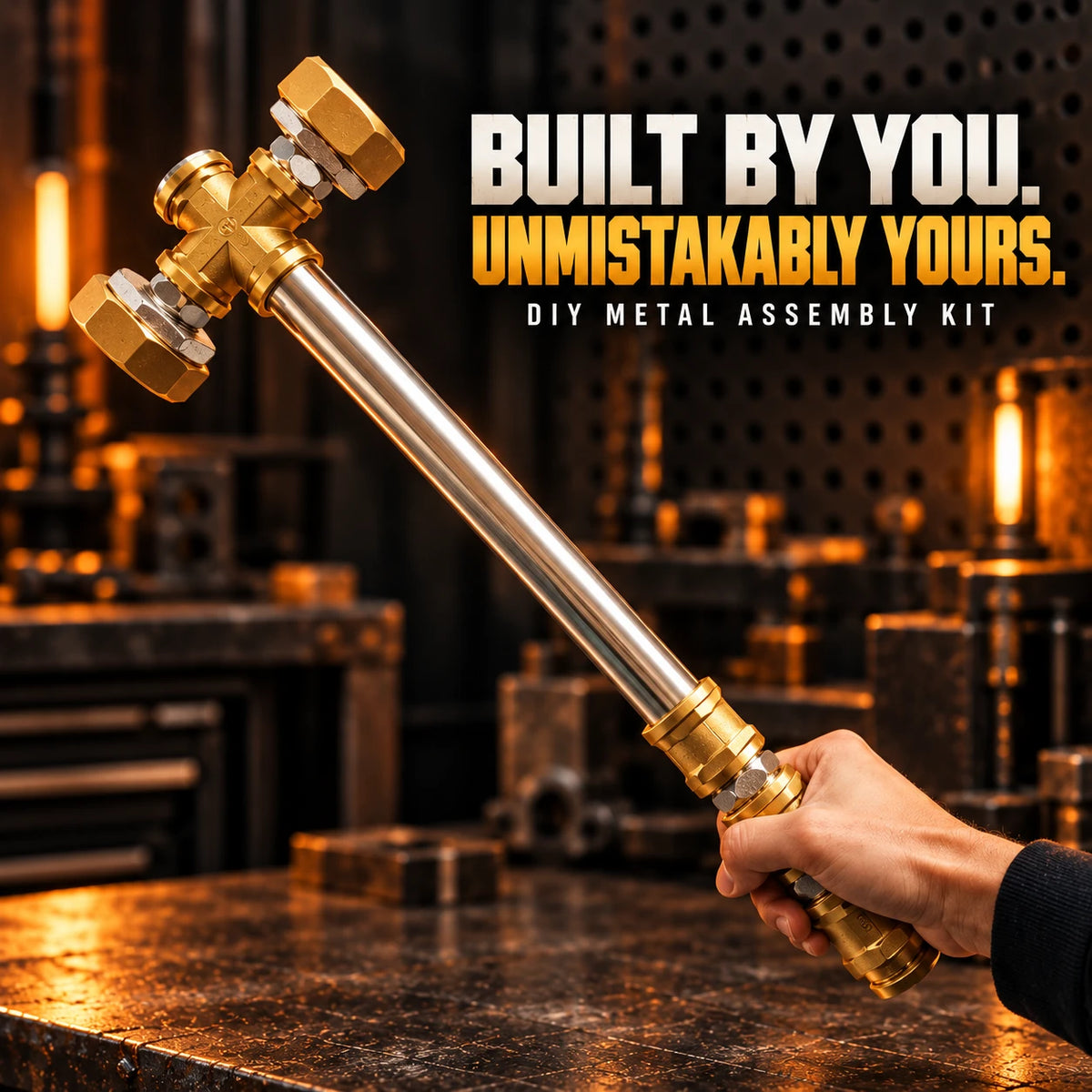 The Golden Forgehammer — DIY Copper Hardware Assembly Kit