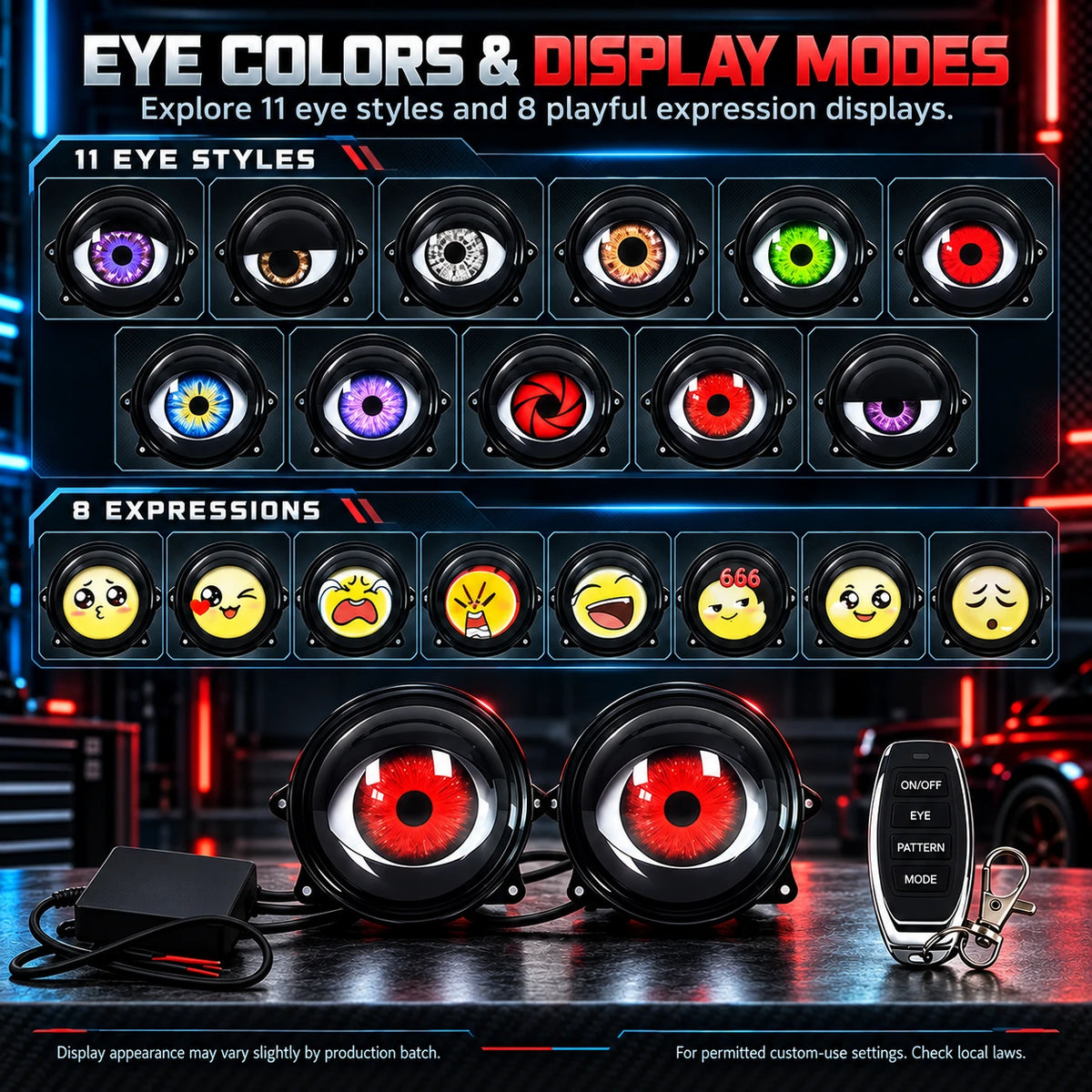 Remote-Controlled Dynamic Eye Projector Accent Light Kit