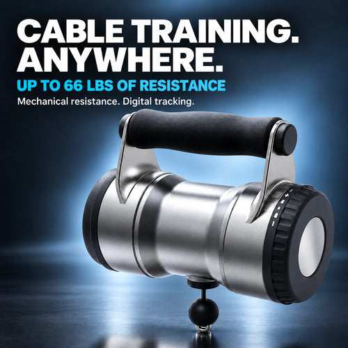 Portable Cable Resistance Trainer with Digital Tracking
