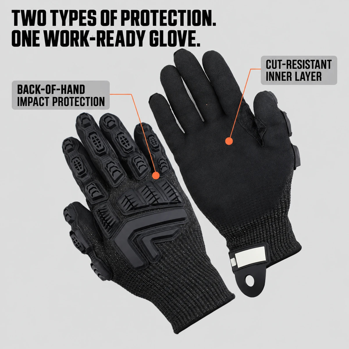 Cut & Impact Protection Work Gloves