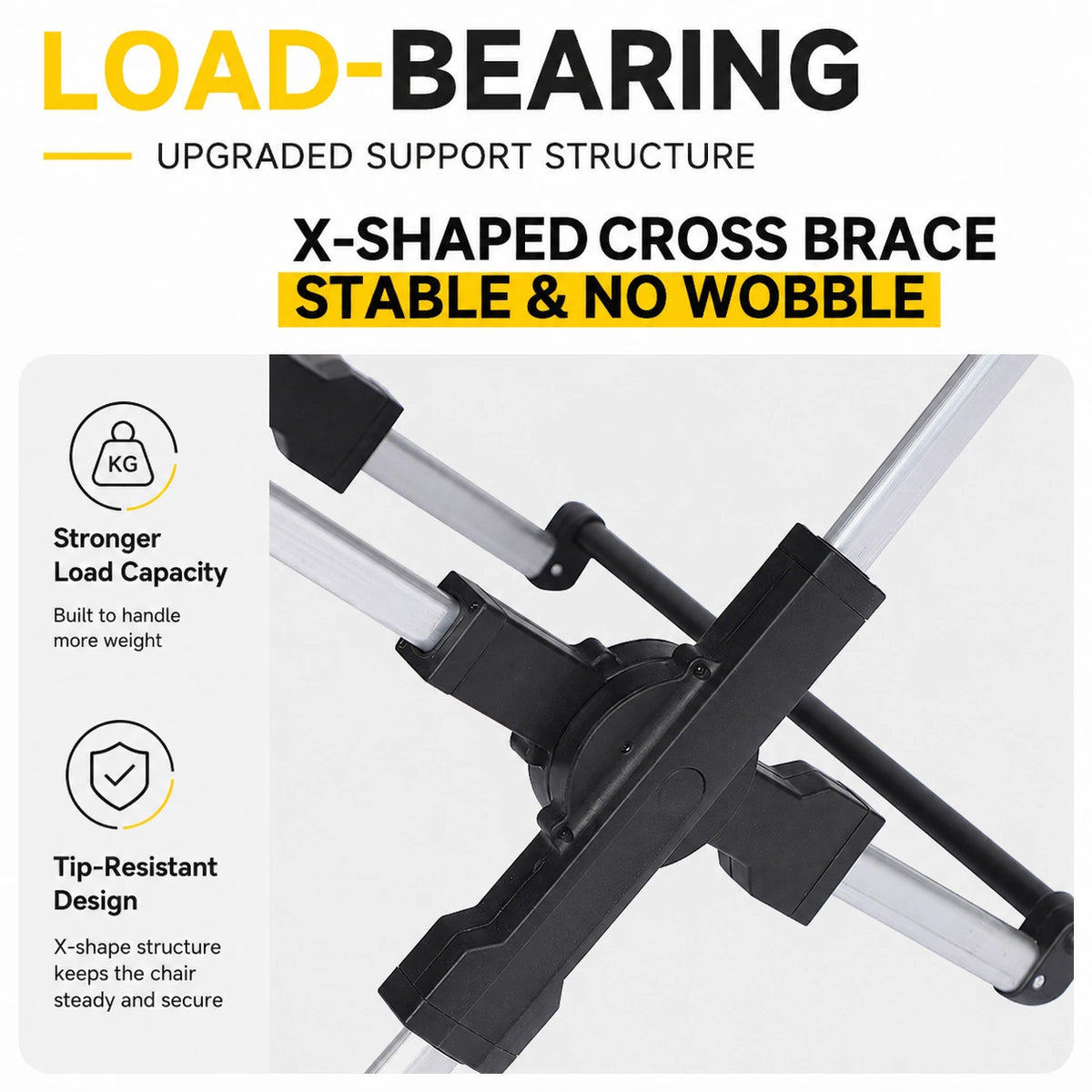 Portable Camping Director’s Chair with Side Pocket & Carry Bag