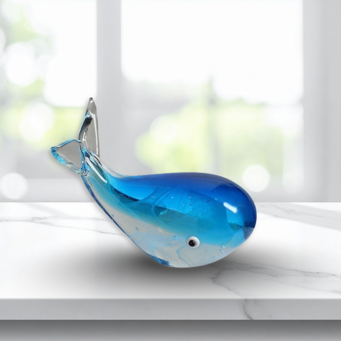 Handcrafted glass whale | Limited edition collectible art gift