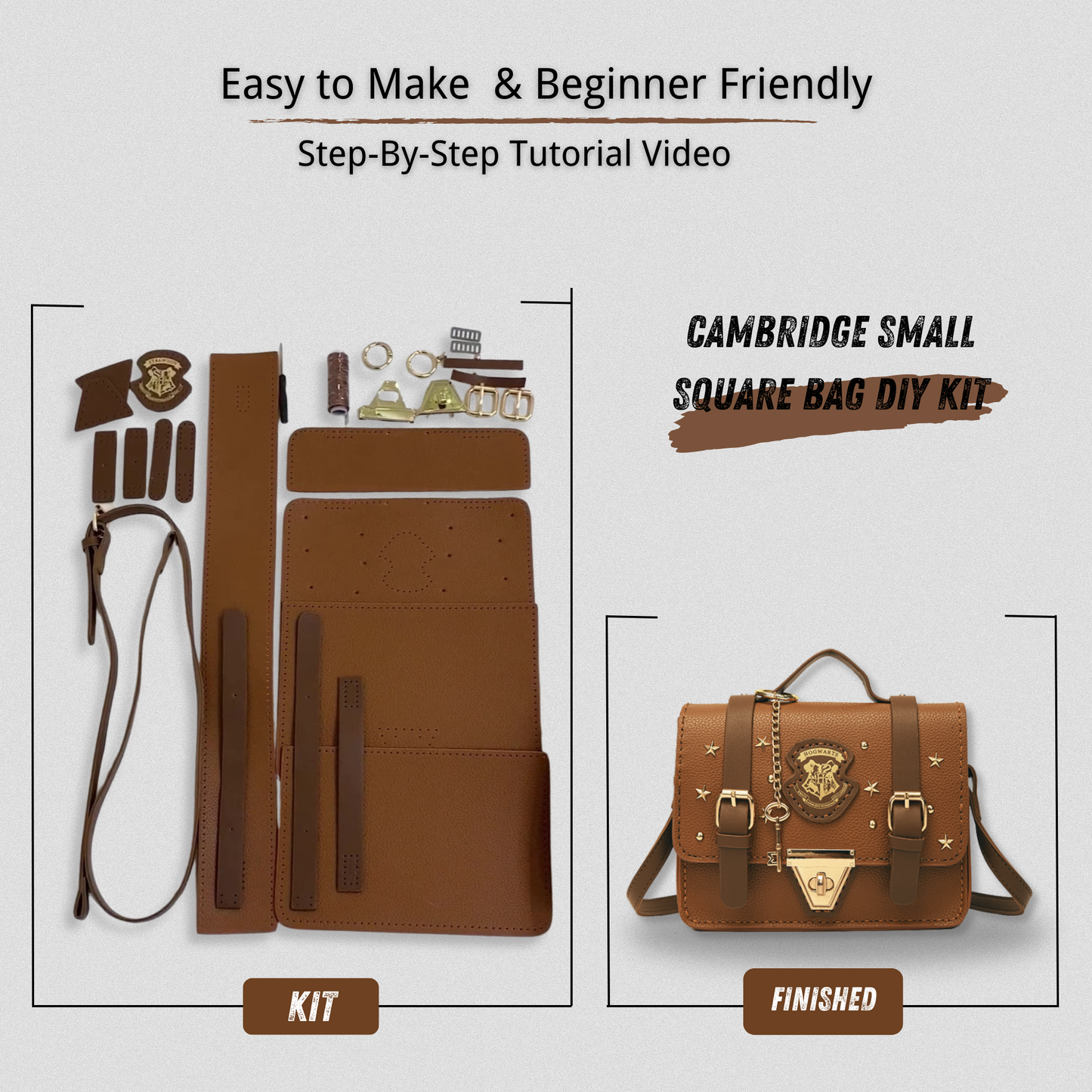 Crossbody Cambridge small square bag DIY kit