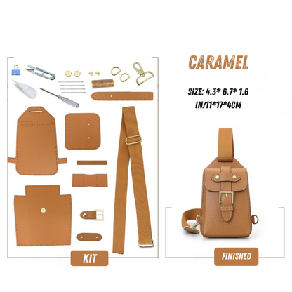 Chest bag DIY kit-TOP Grain leather materials